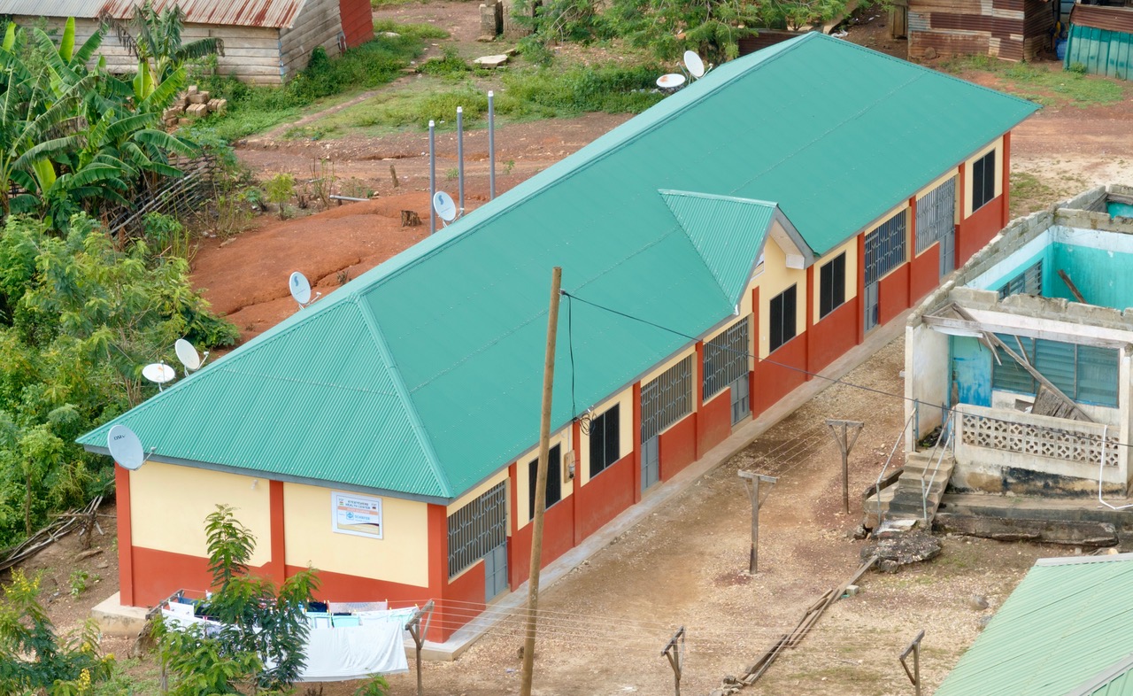 Arial view of the Kyekyewere Health Centre 2